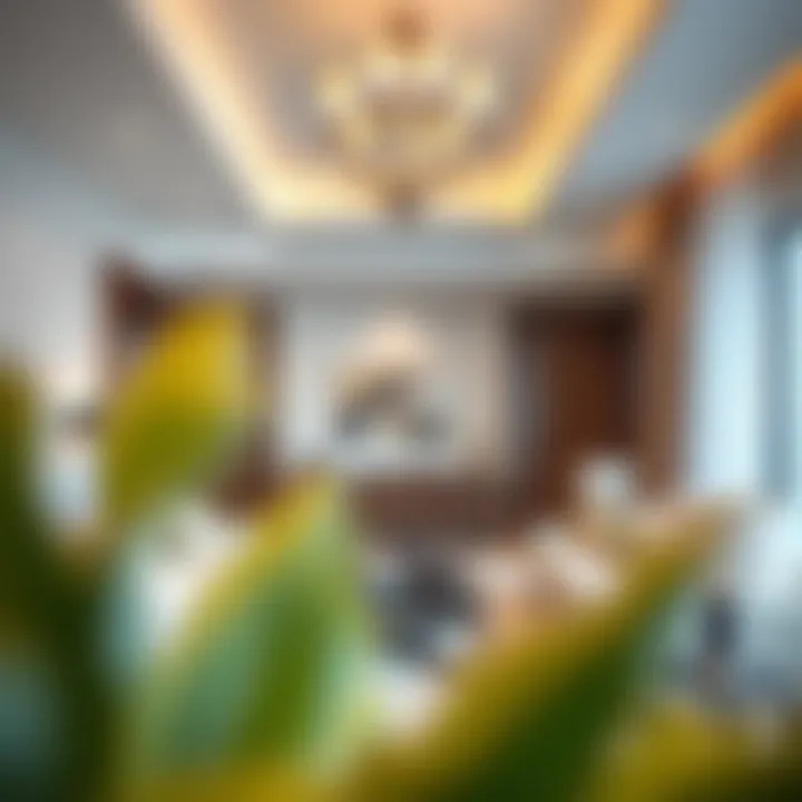 Interior shot of a residential unit in Park Place Tower displaying luxury amenities