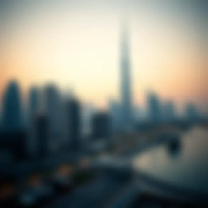 Skyline of Dubai showcasing upscale developments
