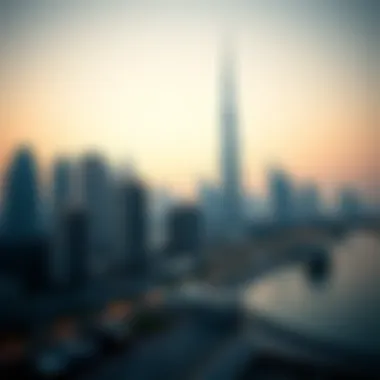 Dubai Skyline with Premium Developments Skyline of Dubai showcasing upscale developments