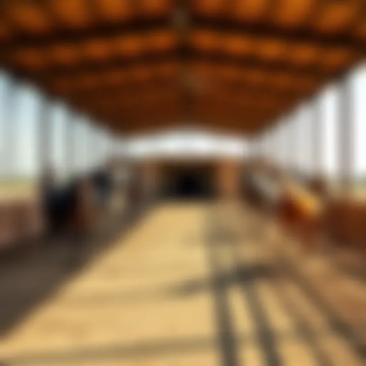 Close-up of equestrian facilities in a Dubai ranch highlighting premium horseback riding amenities