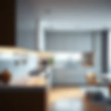 Modern kitchen featuring contemporary design and amenities