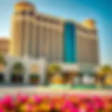 Stunning exterior view of Rotana Hotel Al Ain showcasing unique architectural design