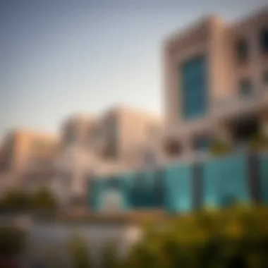 Architectural Features of Rukn Al Qasimia Modern architectural design of Rukn Al Qasimia buildings