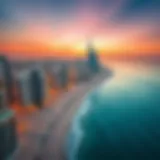 Stunning beachfront view of Dubai's Shoreline