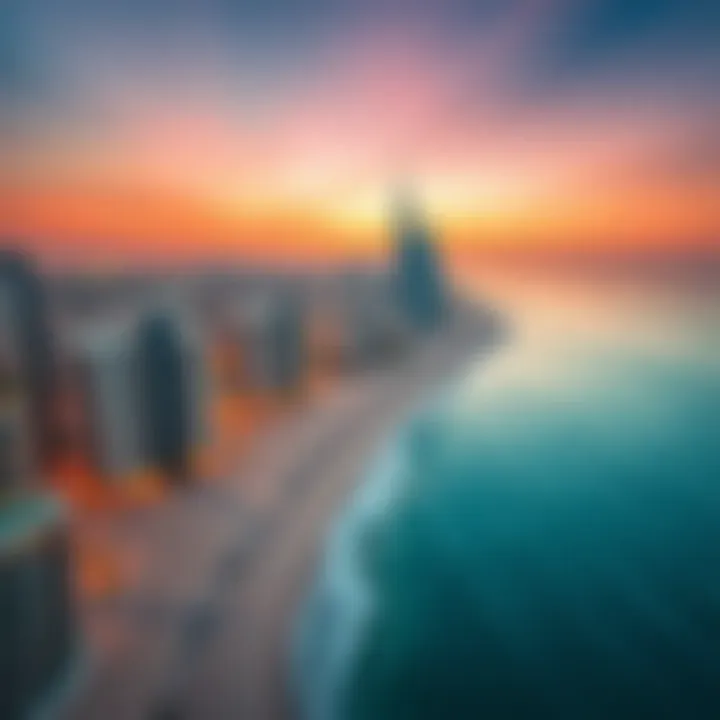Stunning beachfront view of Dubai's Shoreline