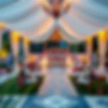 Stunning Outdoor Reception Decor for Weddings A beautifully decorated outdoor reception area