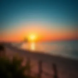 Serene view of Sufouh Beach at sunset