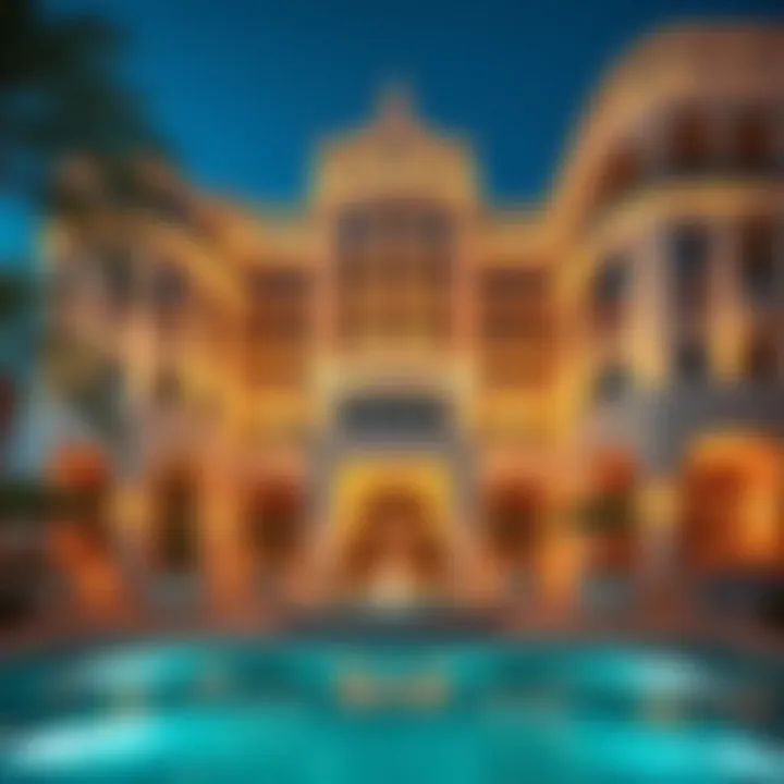 Luxurious exterior view of Address Jumeirah highlighting its architectural elegance