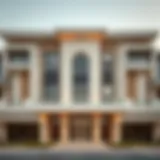Front view of Al Zubaidi Residence showcasing modern architectural design