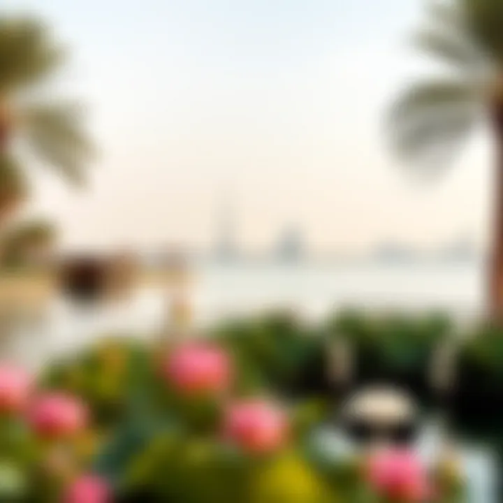 Serene waterfront view at Dubai Lagoon Lotus