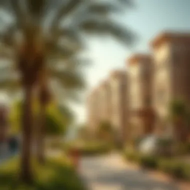 Residential Area in Mohammad Bin Zayed City Tranquil residential area in Mohammad Bin Zayed City with green spaces