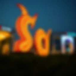 Dazzling art installation at L'eto City Walk