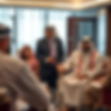 Government officials discussing housing initiatives