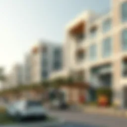 Modern housing developments in Dubai