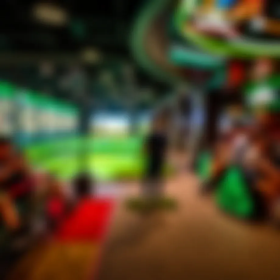 Vibrant atmosphere of Topgolf Dubai