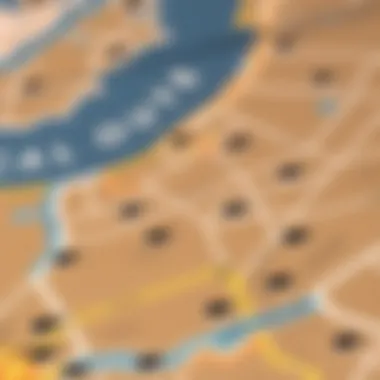 Map of Strategic Warehouse Locations in Al Quoz Map highlighting strategic locations for warehouse rentals in Al Quoz