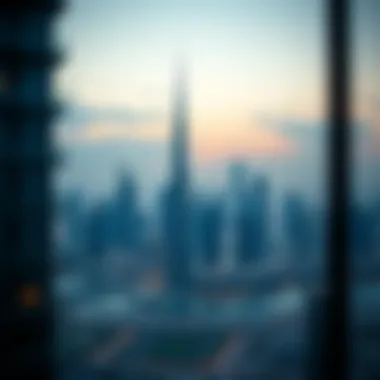 Iconic Dubai Skyline Stunning skyline view of Dubai featuring Warsan Star Residence