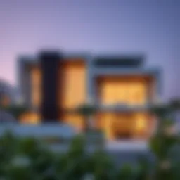 Elegant exterior view of Warsan Star Residence showcasing modern architecture