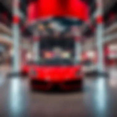 Entertainment activities within Ferrari Mall featuring thrilling attractions