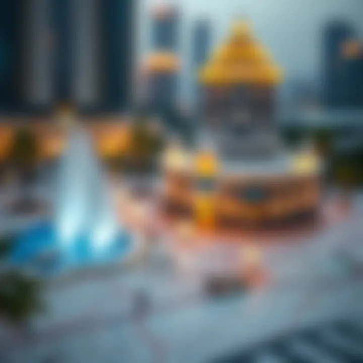 Strategic location map of First Central Hotel in Dubai