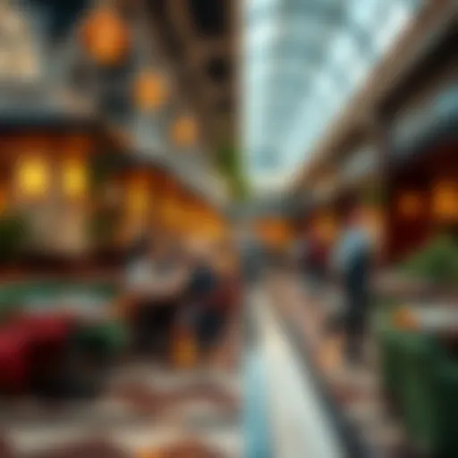Vibrant dining atmosphere at Galleria Mall