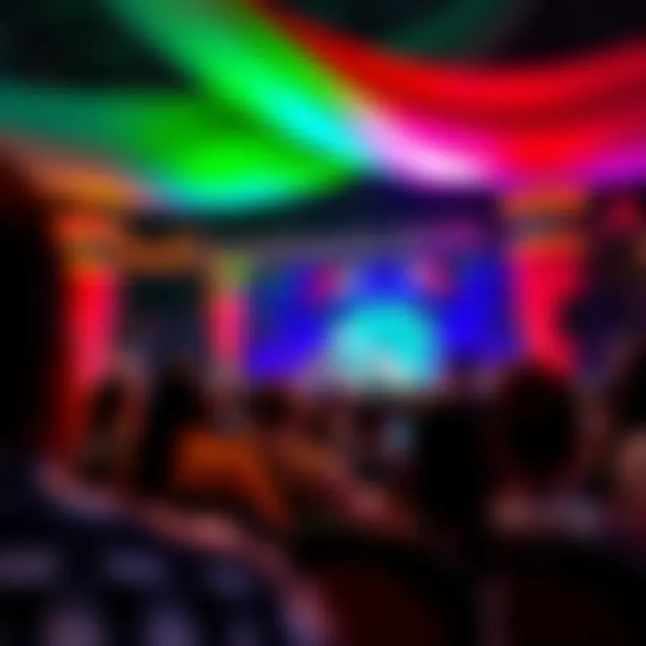 Exciting entertainment show captivating the audience