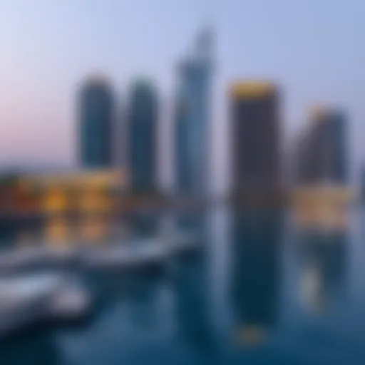 Stunning view of Jumeirah Island waterfront