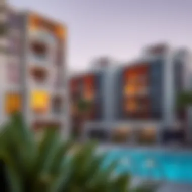 Contemporary Living in Mamzar's Residential Areas Modern residential buildings in Mamzar area