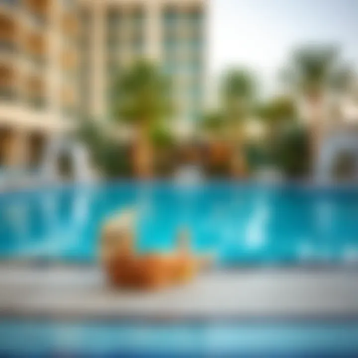 Swimming pool and leisure area of Metro Central Hotel
