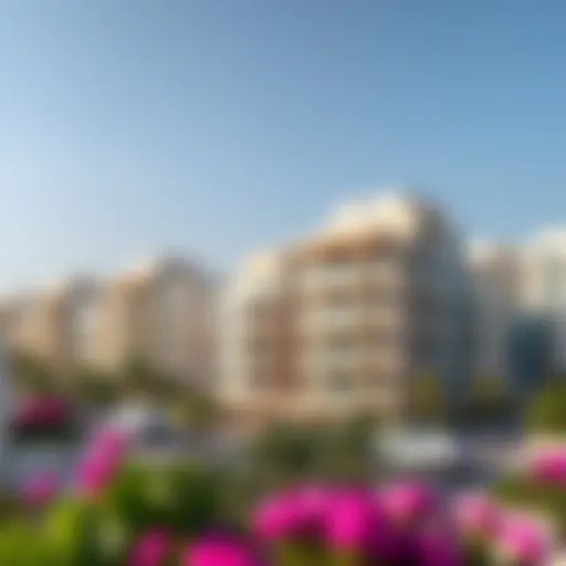 A picturesque view of Mirdif showcasing residential buildings