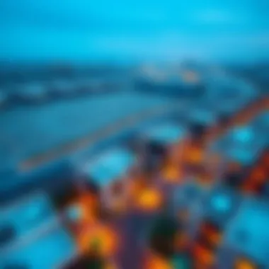 Aerial view of Mushrif Village showcasing modern residential architecture