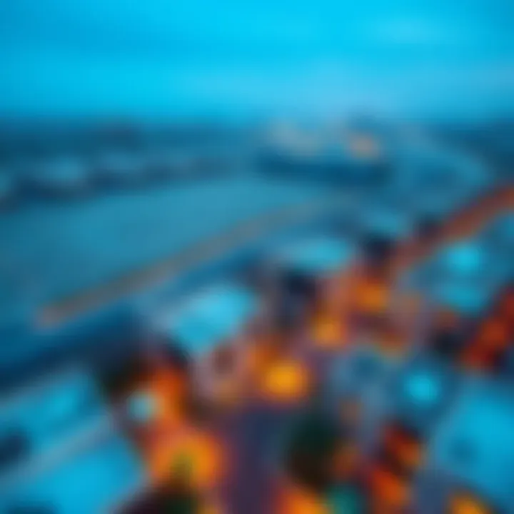 Aerial view of Mushrif Village showcasing modern residential architecture
