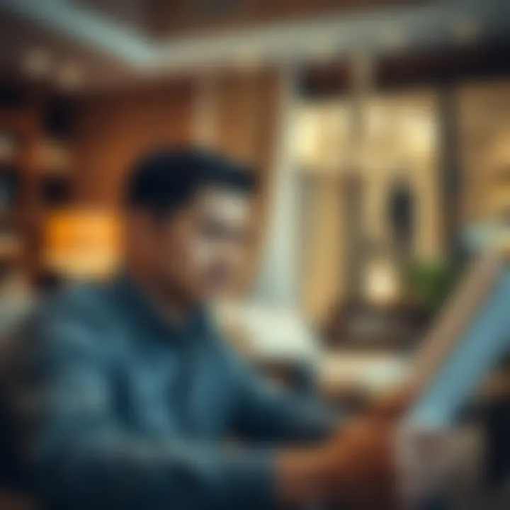 A person reviewing financial management strategies