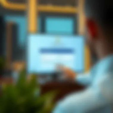 Screenshot of online verification portal