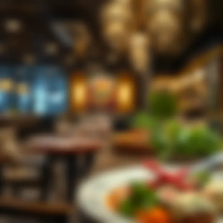 Diverse cuisine offerings reflecting Dubai's culinary landscape