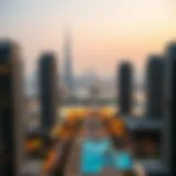 Scenic view of International City skyline
