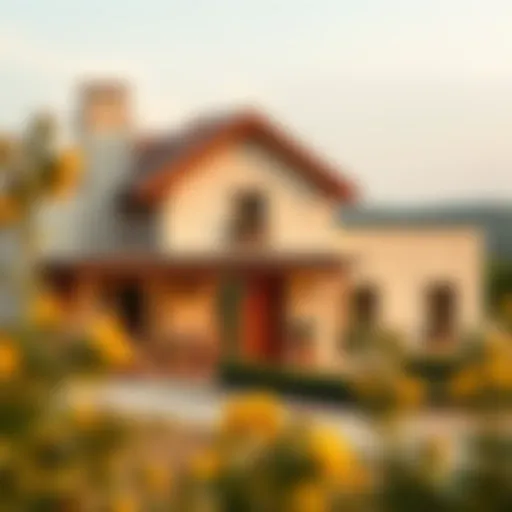 A picturesque farm house in the UAE landscape showcasing rural charm