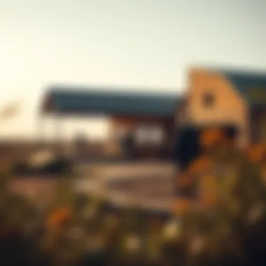 Embracing the Rural Lifestyle A serene rural setting highlighting the lifestyle benefits of farm living