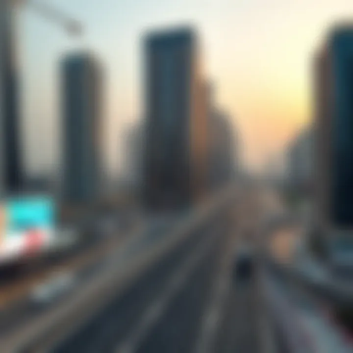 Economic impact chart related to Sheikh Mohammed Bin Rashid Road