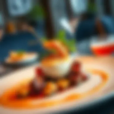 Creativity and Flavor in Michelin Cuisine A stunning dish exemplifying creativity and flavor from a Michelin-rated establishment