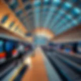Modern Dubai Metro station with architectural excellence
