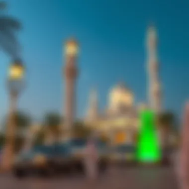 Exploring UAE's Rich Culture A representation of UAE cultural landmarks