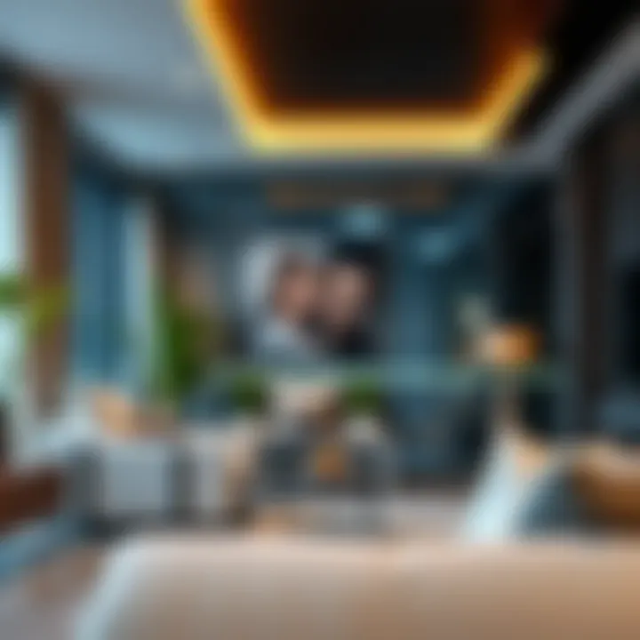 A modern apartment in Dubai showcasing luxury living.