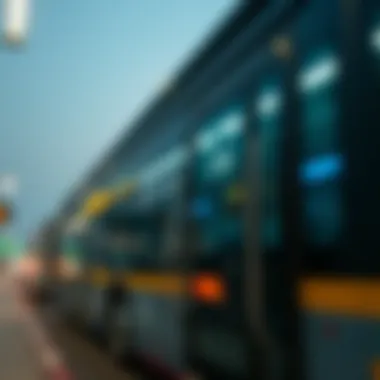 Public transport in Dubai, illustrating transportation options.
