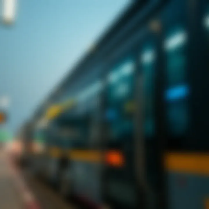 Public transport in Dubai, illustrating transportation options.