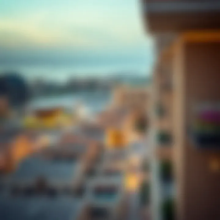 Aerial view of a vibrant Dubai community with freehold developments