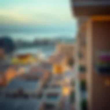 Community Development in Freehold Areas of Dubai Aerial view of a vibrant Dubai community with freehold developments