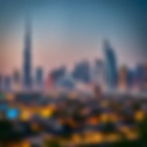 Luxurious Dubai skyline showcasing freehold properties