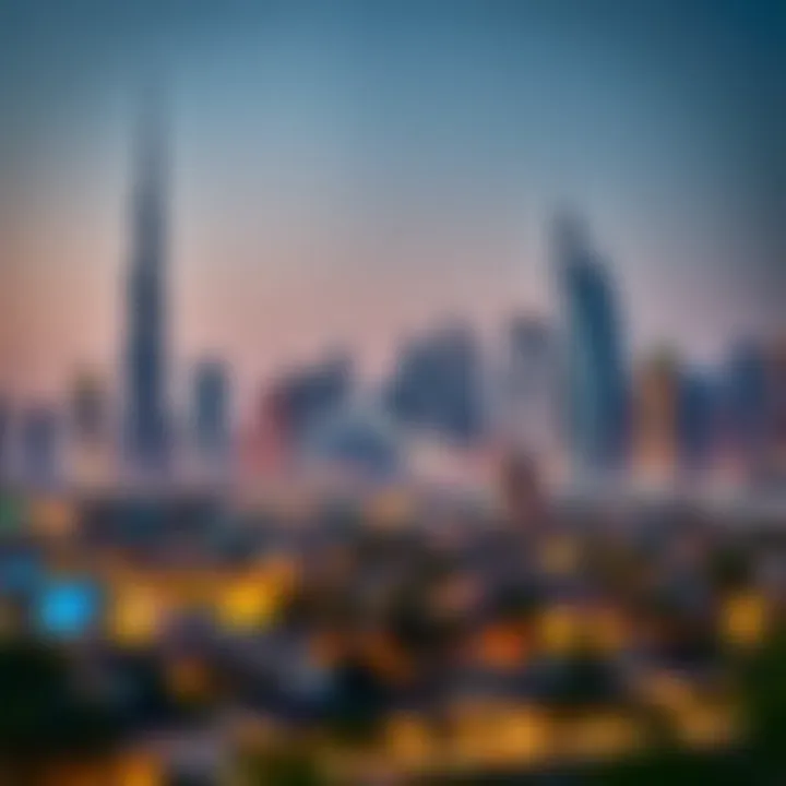 Luxurious Dubai skyline showcasing freehold properties