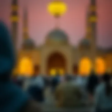 Community Gatherings at the Mosque Mosque with evening prayers
